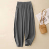 Cotton Linen Wide Leg Pants with Pockets