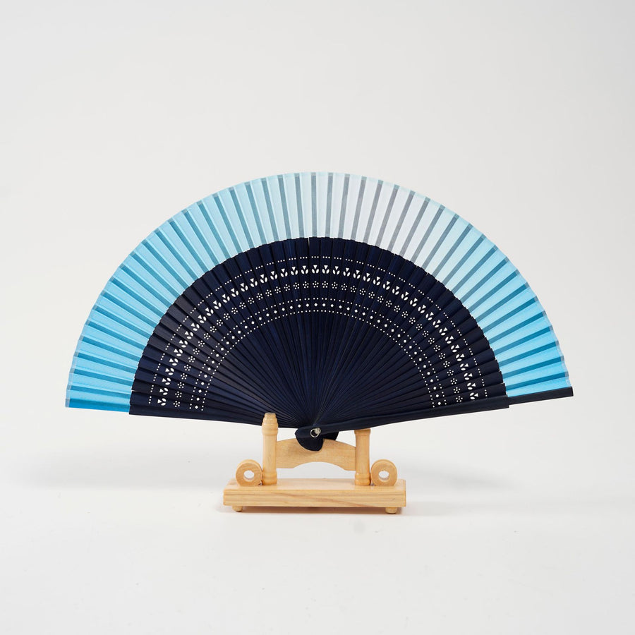 Gradient Color Hollow Engraved Handheld Folding Fan