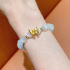 Pixiu Bracelet with Cat's Eye Beads