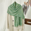 Vintage Paisley Shawl: Soft Tassel Scarf for Women