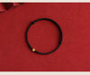 Braided Cord Bracelet with Cube Charm for Couples