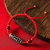 Tibetan Dzi Bead Bracelet, Agate Protection Charm