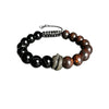 Snake Charm Stone Bracelet, Tiger Eye and Lapis Lazuli