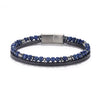 Natural Stone Bead Bracelet with Magnetic Clasp