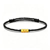 999 Gold Sugar Cube Braided Bracelet