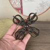 Antique Copper Cross Vajra Tibetan Buddhist Ritual Object