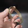Dragon And Phoenix Copper Bangle With Heart Sutra
