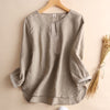 Women's Linen Cotton Top with Embroidery
