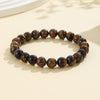 Natural Stone Bead Bracelet, 8mm Round Gemstone
