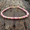 Natural Stone Spacer Bead Bracelet
