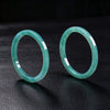 Natural Jade Bangle, Blue Water Ice糯 Handmade Bracelet