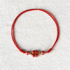Four Leaf Clover Cinnabar Blessing Calm String Bracelet Anklet
