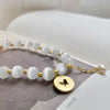 White Cat's Eye Butterfly Charm Bracelet