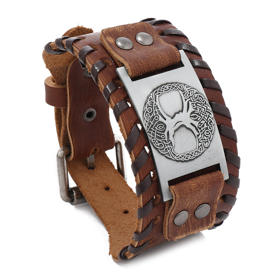 Tree of Life Leather Bracelet for Men