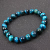 Natural Tiger Eye Bracelet, Polished Stone Beads
