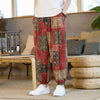 Men's Harem Pants, Cotton Patchwork Trousers