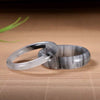 Natural Golden Silk Jade Bangle, Gray Ink Wash Stone Bracelet