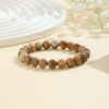 Natural Stone Bead Bracelet, 8mm Round Gemstone