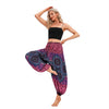 Women's Harem Pants with Compass Print, Loose Yoga Trousers