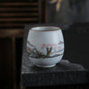 Ru Kiln Kung Fu Tea Cup, Moon White Ceramic Teacup