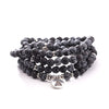 108 Mala Beads Bracelet Natural Stone Lotus Charm