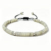 Natural Stone Adjustable Spacer Bead Bracelet