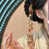 Flower Leaf Pearl Peace Tassel Hairpin