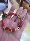 Hand-Woven Floral Knot Cord Bracelet