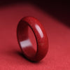 Cinnabar Om Mani Padme Hum Auspicious Clouds Blessing Ring