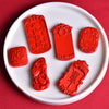 Red Cinnabar Charm Beads for DIY Jewelry and Bracelets
