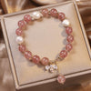 Pearl and Charm Bracelet with Gemstone Accents