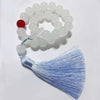 Beaded Tassel Bracelet with Jade Rabbit Charm