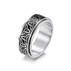 Triquetra Knot Titanium Steel Rotatable Ring