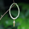 Handmade Red String Bracelet with Love Knot and Flower Charm