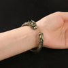 Chinese Dragon Open Cuff Bracelet Brass