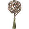 108 Bead Mala Necklace Tiger Eye Obsidian Sandstone Yoga Meditation