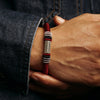 Sterling Silver Om Mani Padme Hum Red String Bracelet