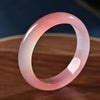 Pink Quartz Jade Bangle Bracelet, Soft Lotus Color