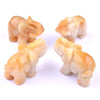 Carved Natural Stone Elephant Figurine