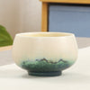 Green Ceramic Teacup Kung Fu Tea Cups Japanese Style