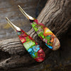 Natural Emperor Stone Geometric Anti-Stress Earrings