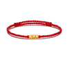 999 Gold Bead Rope Bracelet Handmade