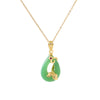 Lotus Peace Buckle Necklace Pendant, Titanium Steel Chain