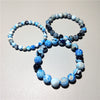 Galaxy Agate Bracelet, Cosmic Stone Beads