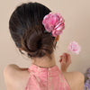 Flower Leaf Pearl Peace Tassel Hairpin
