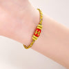Chinese Zodiac Guardian Deity Bracelet, Hand-Woven Cord