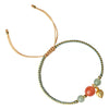 Woven Cord Bracelet with Lotus or Peace Buckle