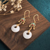 FengShui White Blessing Drop Earrings
