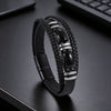 Natural Stone Multilayered Braided Leather Bracelet