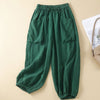 Women's Harem Pants Cotton Linen Capri Trousers